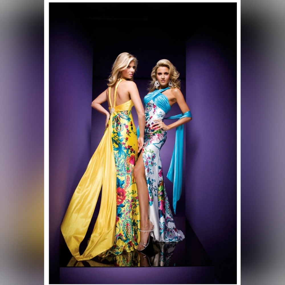 Tony Bowls 110734 Size 0 Yellow Prom Dress